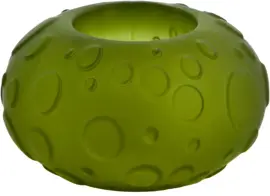 Light & Living theelichthouder glas finley 10x6cm lichtgroen - afbeelding 1