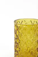 Light & Living theelichthouder glas kinnula 10x14.5cm okergeel - afbeelding 2