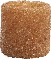 Light & Living theelichthouder glas morita 7x7cm lichtoranje - afbeelding 1