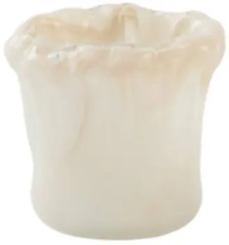 Light & Living theelichthouder glas myron 10x10cm crème - afbeelding 1