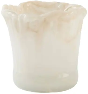 Light & Living theelichthouder glas myron 15x15cm crème - afbeelding 1