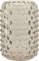 Light & Living theelichthouder glas palet 9x12.5cm taupe - afbeelding 1