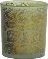 Light & Living theelichthouder glas snake 9x10cm groen - afbeelding 1