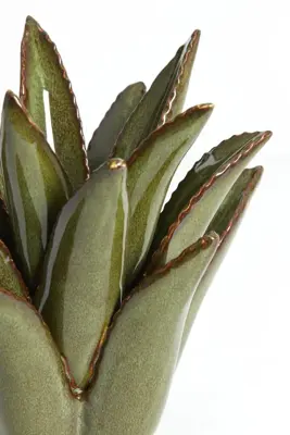 Light & Living theelichthouder keramiek cactus 21x21cm donkergroen - afbeelding 2