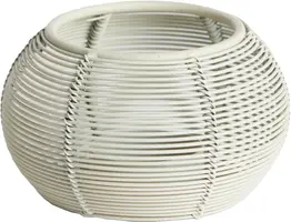 Light & Living theelichthouder metaal biano 11x7cm crème - afbeelding 1
