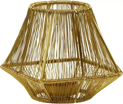 Light & Living theelichthouder metaal mutex 12x12x12cm brons - afbeelding 1