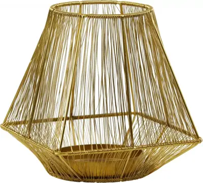 Light & Living theelichthouder metaal mutex 20x20x22cm brons - afbeelding 1