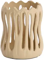 Light & Living theelichthouder metaal tivoli 13x16cm zand - afbeelding 1