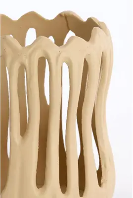 Light & Living theelichthouder metaal tivoli 13x16cm zand - afbeelding 2