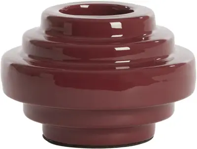 Light & Living theelichthouder metaal wanhati 11x7.5cm bordeaux - afbeelding 1