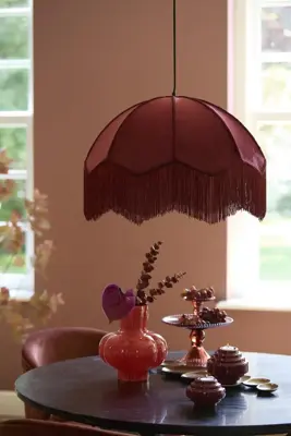 Light & Living theelichthouder metaal wanhati 13x10.5cm bordeaux - afbeelding 3