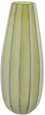 Light & Living vaas glas bradley 17.5x44.5cm olijfgroen - afbeelding 1