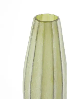 Light & Living vaas glas bradley 17.5x44.5cm olijfgroen - afbeelding 2