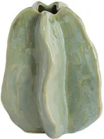 Light & Living vaas glas idrija 9.5x11.5cm mintgroen - afbeelding 1