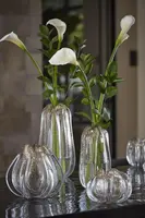 Light & Living vaas glas murela 14.5x16cm transparant - afbeelding 4