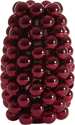 Light & Living vaas keramiek biyang 18x28cm rood - afbeelding 1