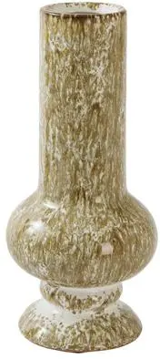 Light & Living vaas keramiek cepari 12x25cm olijfgroen - afbeelding 1