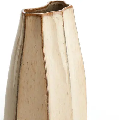 Light & Living vaas keramiek chiado 19.5x11.5x27cm beige - afbeelding 2