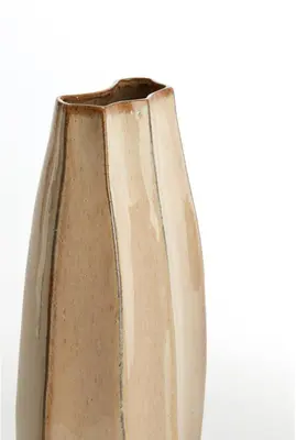 Light & Living vaas keramiek chiado 19.5x11x34.5cm beige - afbeelding 2