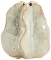 Light & Living vaas keramiek idrija 10.5x9.5x11.5cm sand - afbeelding 1
