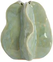 Light & Living vaas keramiek idrija 12x16.5cm mintgroen - afbeelding 1