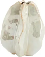 Light & Living vaas keramiek idrija 13.5x12x16.5cm sand - afbeelding 1