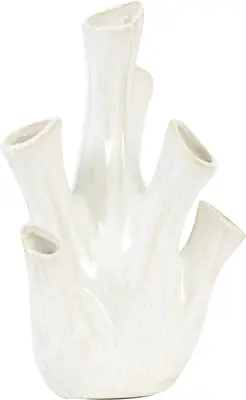 Light & Living vaas keramiek korali 15x23.5cm crème - afbeelding 1