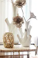 Light & Living vaas keramiek korali 15x23.5cm crème - afbeelding 4