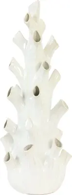 Light & Living vaas keramiek korali 20.5x55cm crème - afbeelding 2