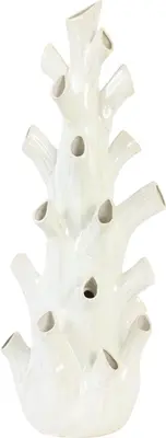 Light & Living vaas keramiek korali 20.5x55cm crème - afbeelding 3