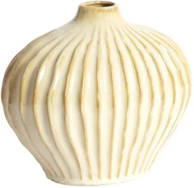 Light & Living vaas keramiek lorito 25x14x20cm sand - afbeelding 2