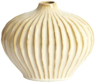 Light & Living vaas keramiek lorito 25x14x20cm sand - afbeelding 1