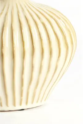 Light & Living vaas keramiek lorito 25x14x20cm sand - afbeelding 3