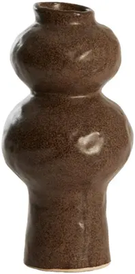 Light & Living vaas keramiek rogano 13x26cm bruin - afbeelding 1