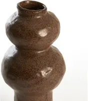 Light & Living vaas keramiek rogano 13x26cm bruin - afbeelding 3