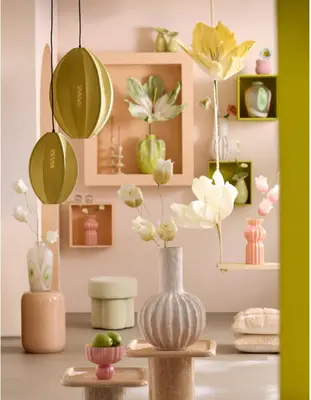 Light & Living vaas keramiek senago 27x40.5cm crème - afbeelding 2
