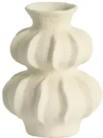 Light & Living vaas keramiek spotorno 18.5x18.5x24.5cm wit - afbeelding 1