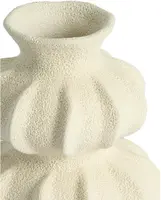 Light & Living vaas keramiek spotorno 18.5x18.5x24.5cm wit - afbeelding 3