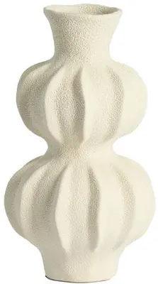 Light & Living vaas keramiek spotorno 18x33cm crème - afbeelding 1