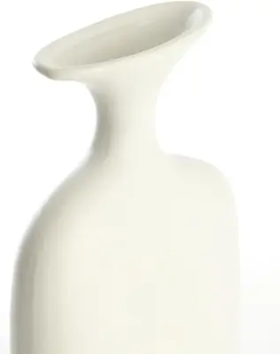 Light & Living vaas keramiek trovo 18x8x31cm wit - afbeelding 3