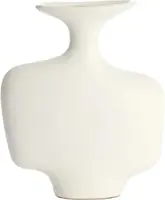 Light & Living vaas keramiek trovo 18x8x31cm wit - afbeelding 1
