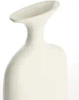 Light & Living vaas keramiek trovo 22.5x8x27cm wit - afbeelding 3
