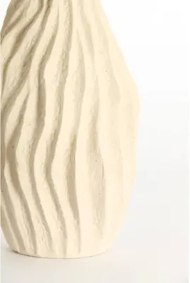 Light & Living vaas keramiek vania 21.5x21x76cm crème - afbeelding 2