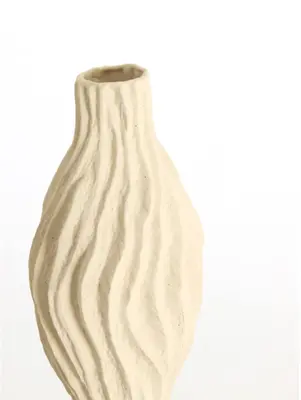 Light & Living vaas keramiek vania 21.5x21x76cm crème - afbeelding 3