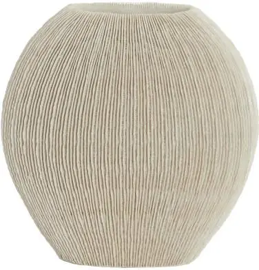 Light & Living vaas kunststof bubio 41x13x39.5cm crème - afbeelding 1