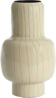 Light & Living vaas metaal kamadu 20x34.5cm crème - afbeelding 1