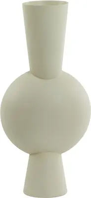 Light & Living vaas metaal kavandu 26x19x54cm grijs - afbeelding 1