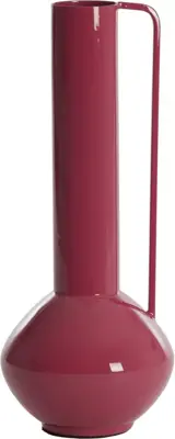 Light & Living vaas metaal panzano 12x38cm roze - afbeelding 1