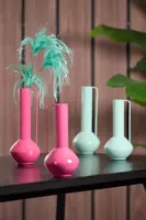 Light & Living vaas metaal panzano 12x38cm roze - afbeelding 4