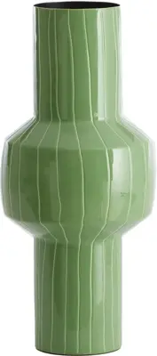 Light & Living vaas metaal senuma 18x42cm mint groen - afbeelding 1